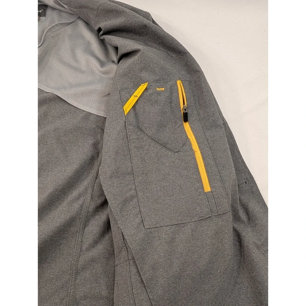 Eddie Bauer Blazer Men's Size 46 Gray Travel Stretch Blazer Jacket‎ Excellent